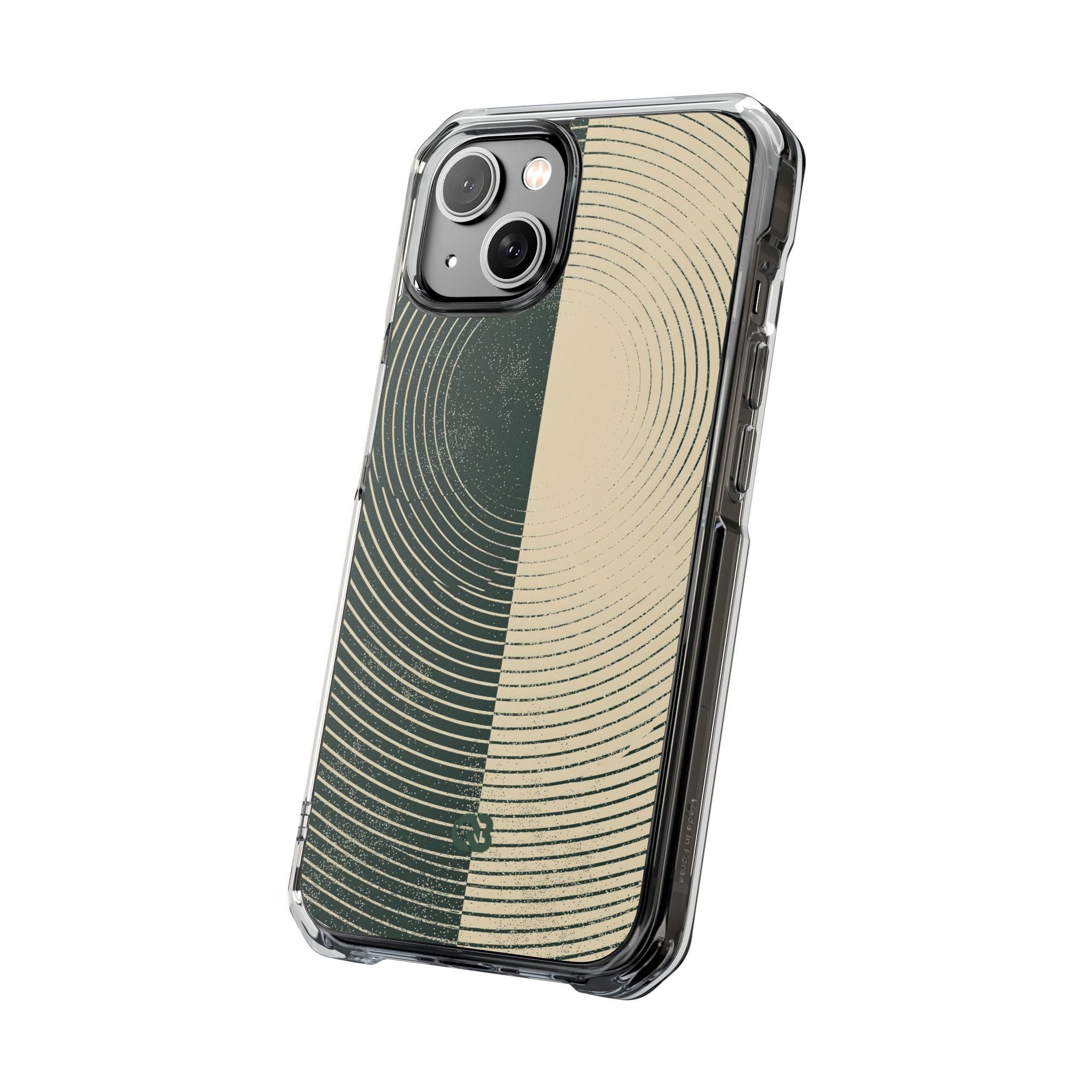 Green Impact MagSafe Phone Case for iPhone - Evergreen Split Grain