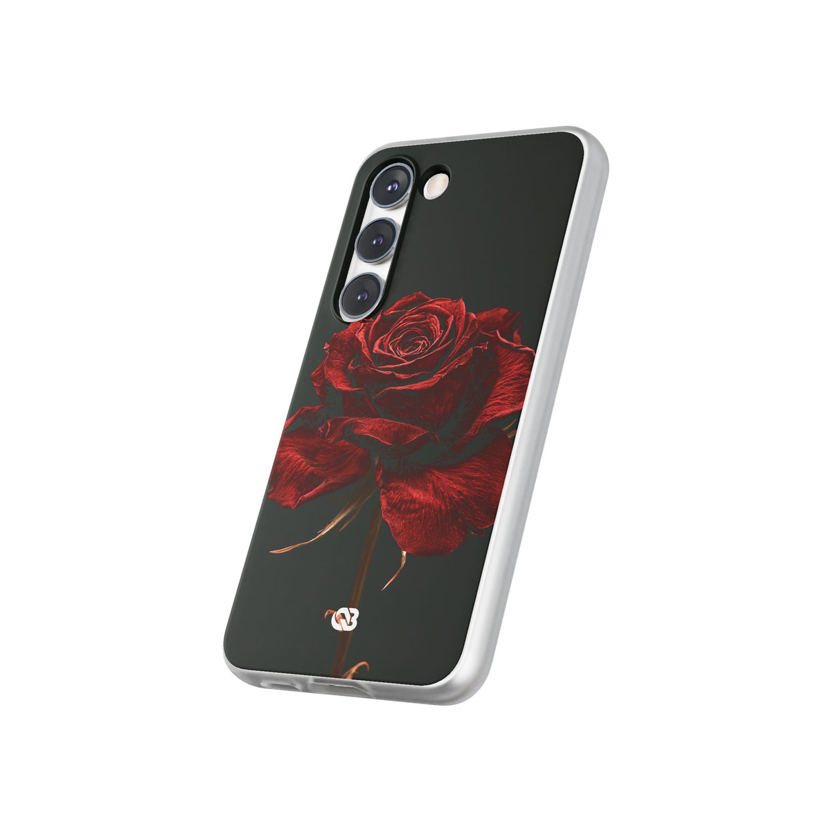 Crimson Noir Rose · Lite Phone Case for Samsung · Black