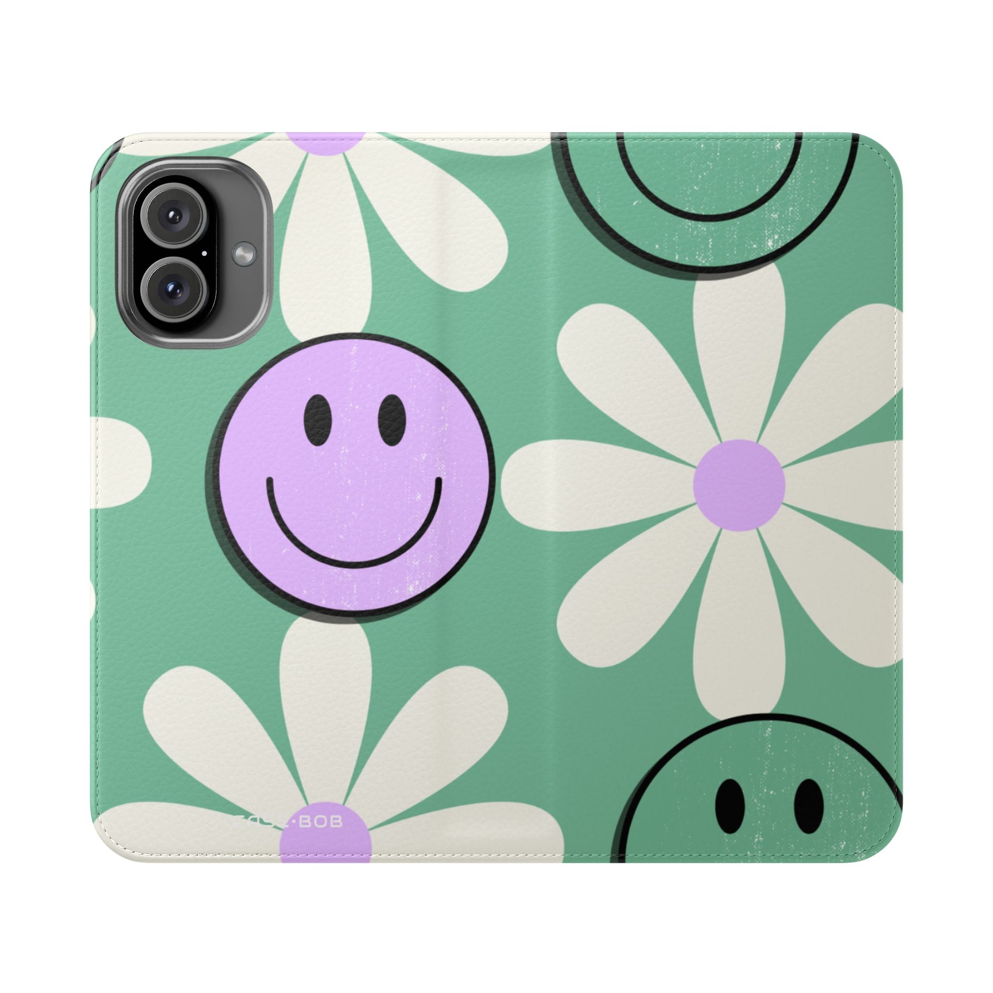 Smiley Daisy Glow - iPhone 16 Plus Case - Wallet