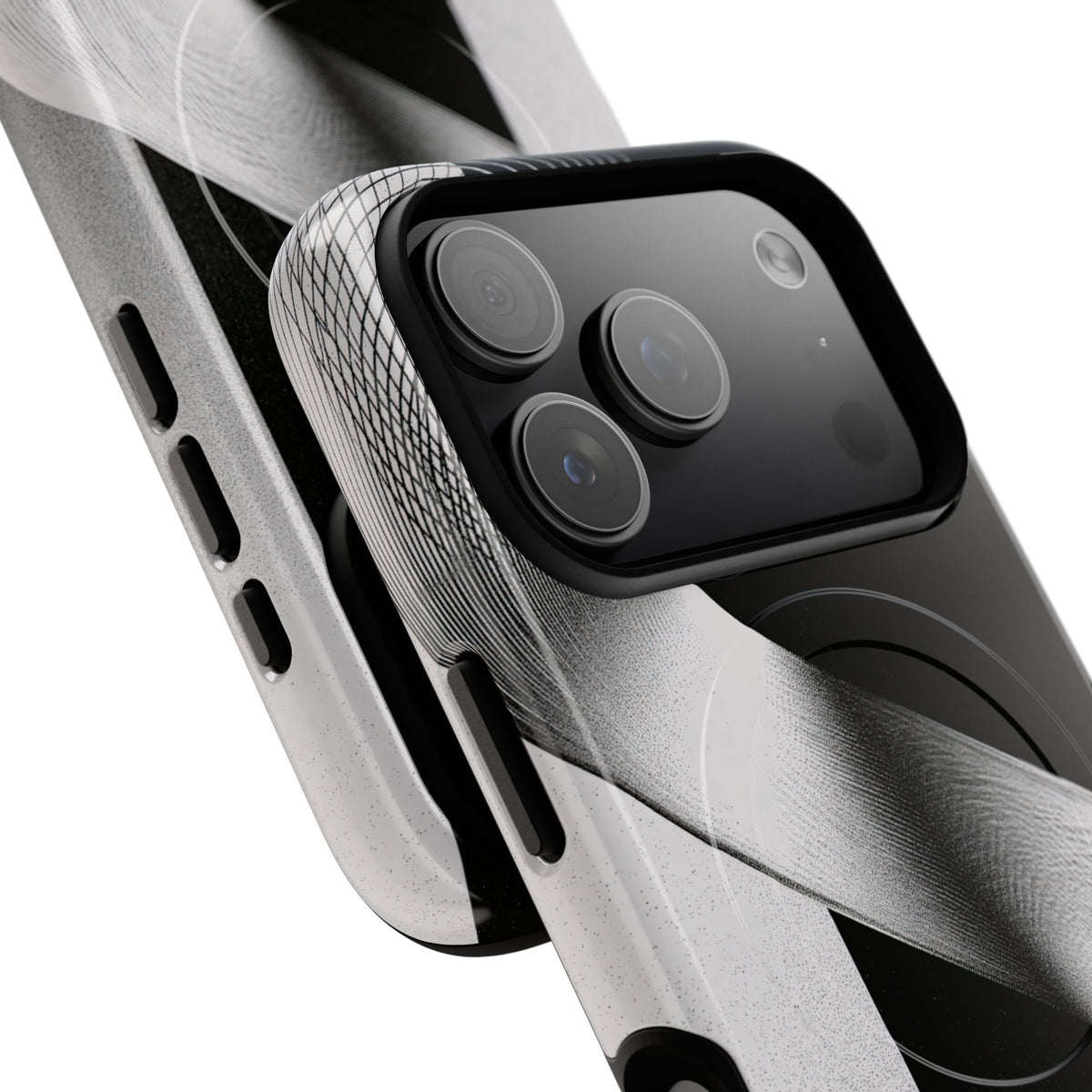 Orbital Helix · Tough 2.0 Magnetic Phone Case for iPhone · Black