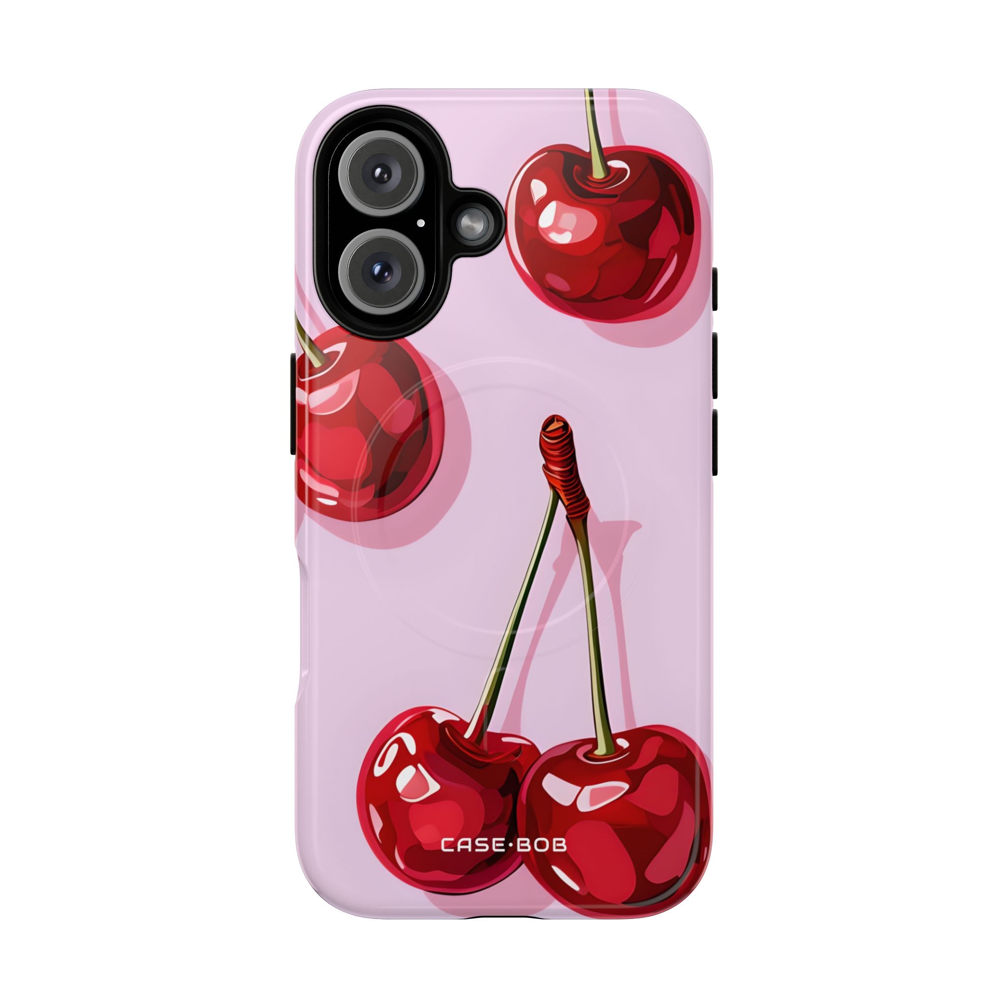 Glossy Cherry Burst iPhone 16 Case - Tough+ - CASE•BOB