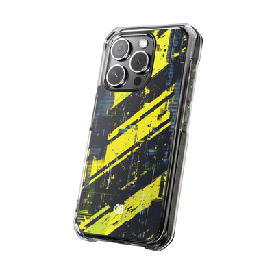 Acid Hazard · Clear Impact Magnetic Phone Case for iPhone ·  Yellow