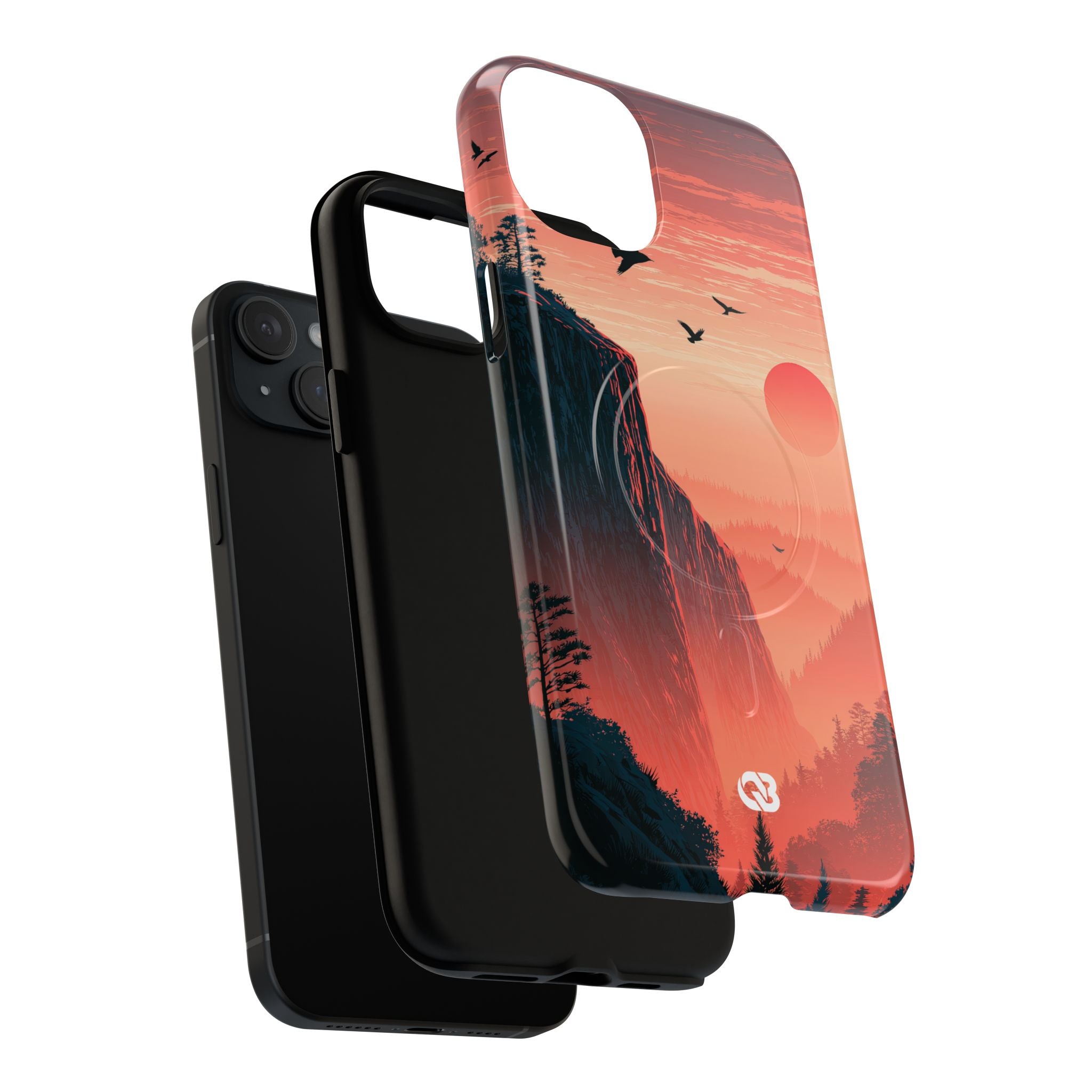 Orange Tough 2.0 Magsafe Phone Case for iPhone - Crimson Ridge Flight
