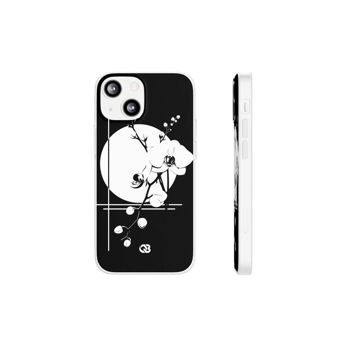Nocturne Orchid Bloom · Lite Phone Case for iPhone ·  Black