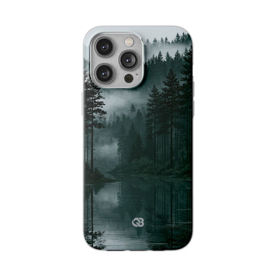 Green Lite Phone Case for iPhone - Misty Evergreen Mirror