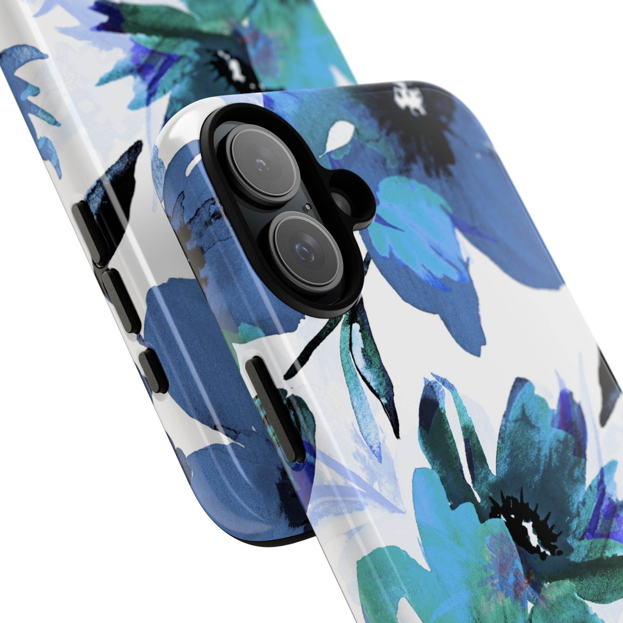 Blue Bloom iPhone 16 Plus Case - Tough