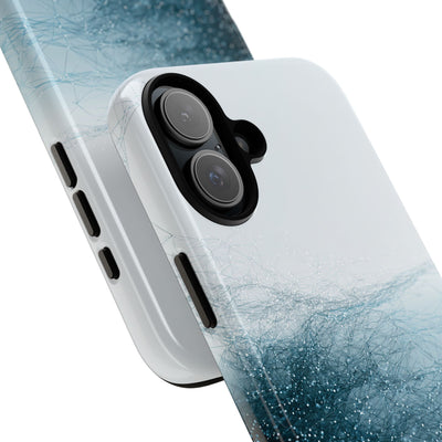 Teal Tough Phone Case for iPhone - Arctic Pulse Mesh