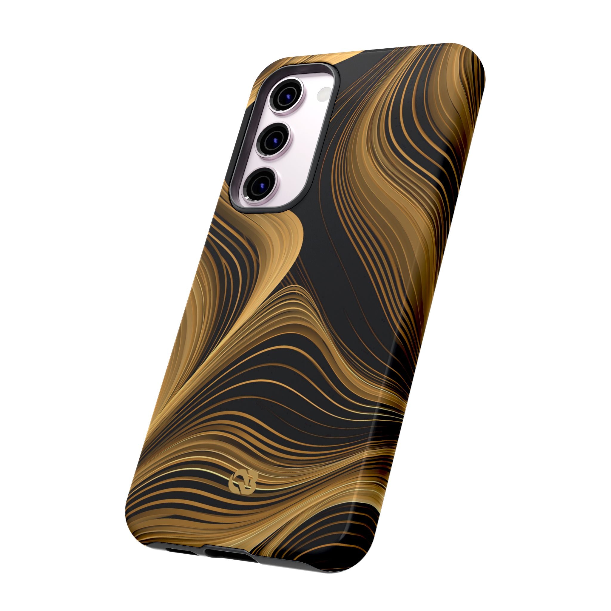 Gold Tough Phone Case for Samsung - Molten Copper Strands
