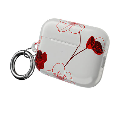 Crimson Sakura Blossom · Hard Case for AirPods & AirPods Pro · Red