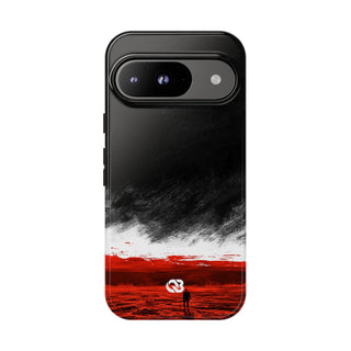 Crimson Horizon · Tough Phone Case for Pixel ·  Black