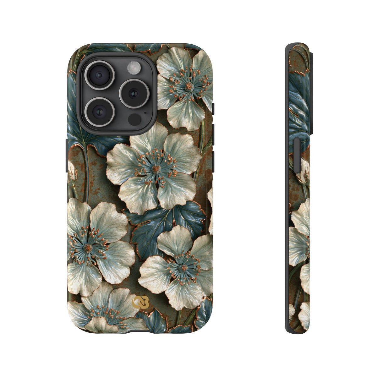 Gilded Blossom Reverie · Tough Phone Case for iPhone · Teal