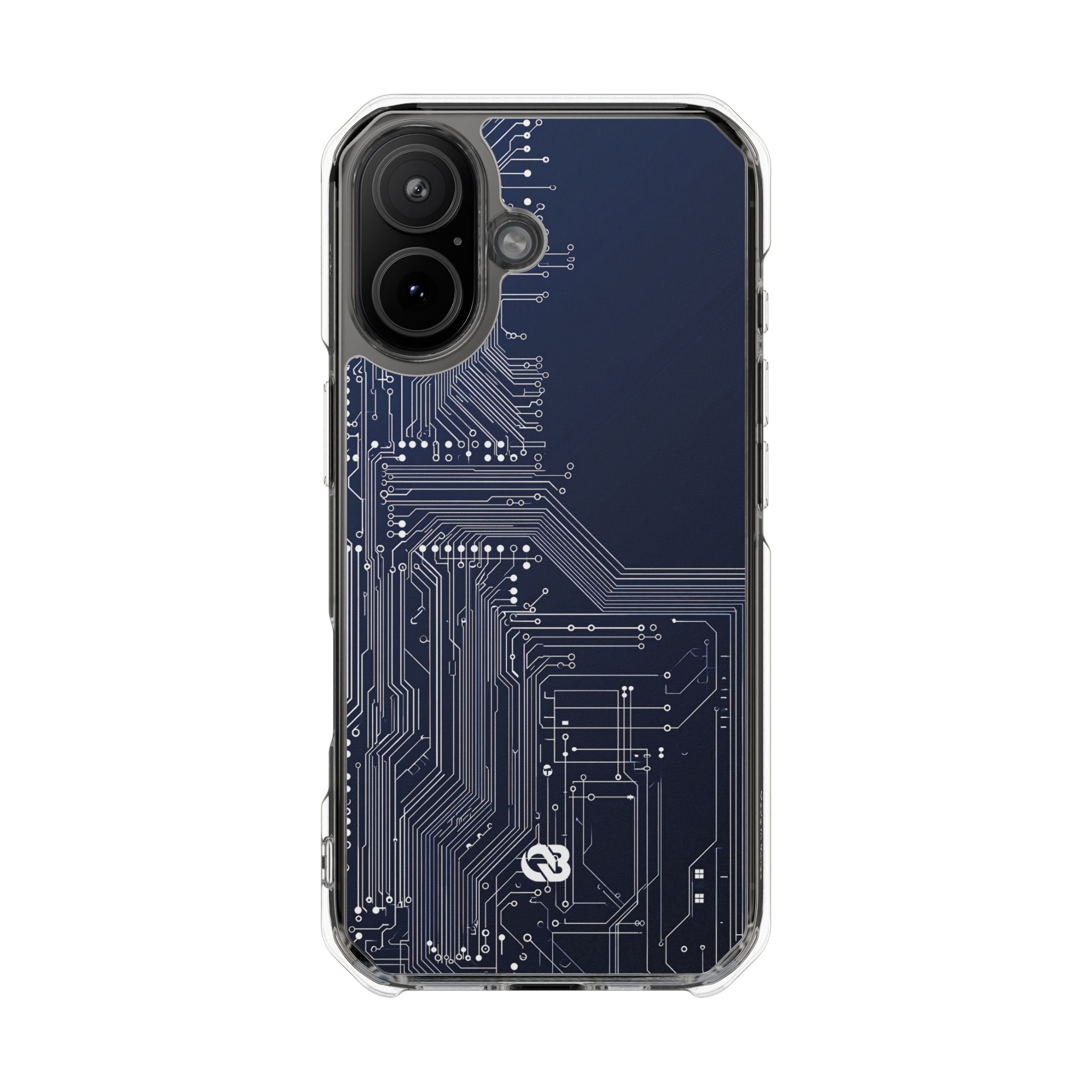 Blue Impact MagSafe Phone Case for iPhone - Cobalt Data Stream