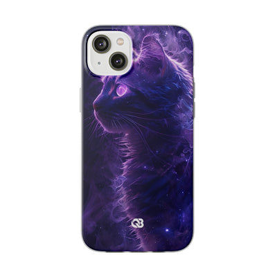 Purple Void Feline · Soft Custodia per iPhone