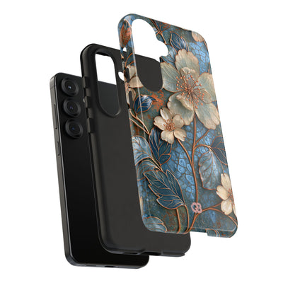 Gilded Blossom Reverie · Tough Phone Case for Samsung · Teal