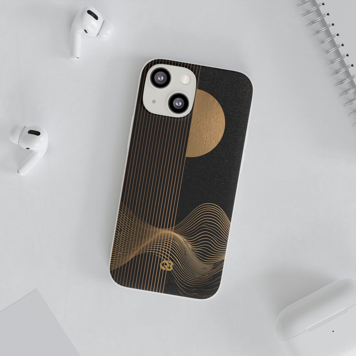 Lunar Topo Horizon · Lite Phone Case for iPhone ·  Black