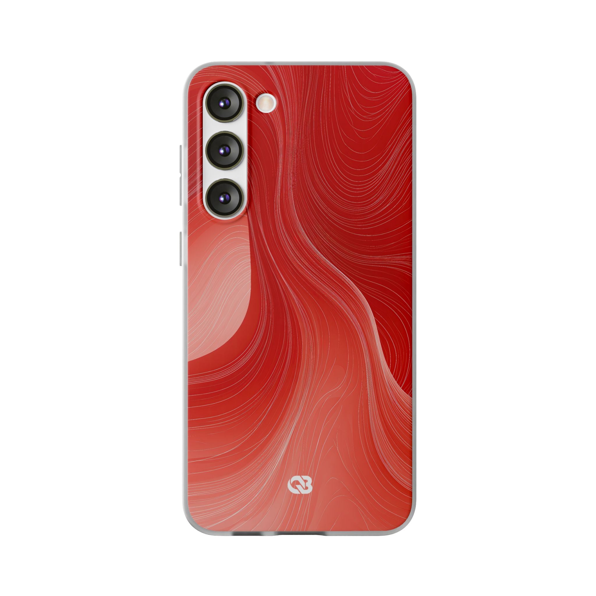 Red Lite Phone Case for Samsung - Crimson Silk Strands