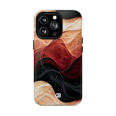 Ember Wave Dispersion · Tough 2.0 Magnetic Phone Case for iPhone · Red