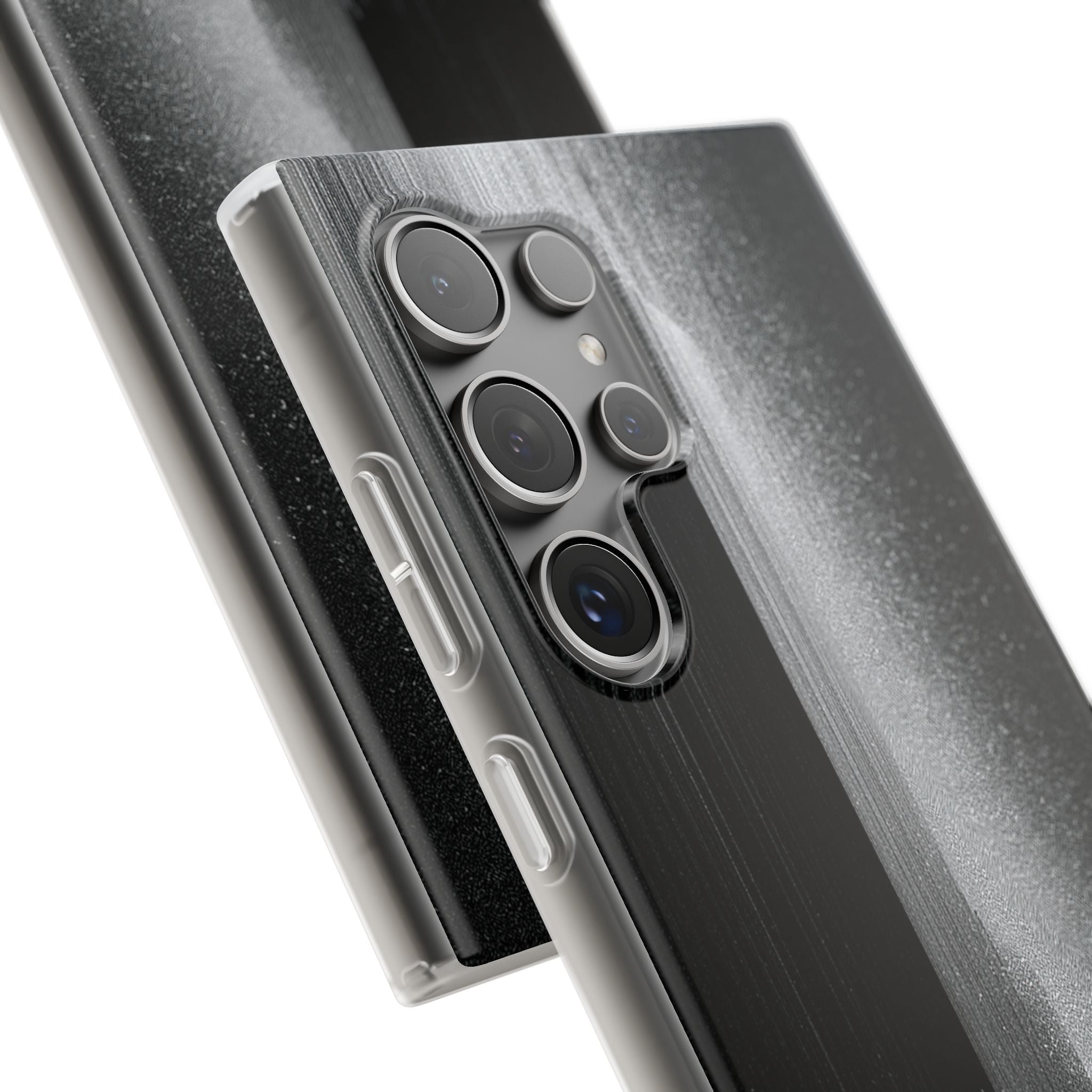 Black Lite Phone Case for Samsung - Brutalist Pixel Monolith