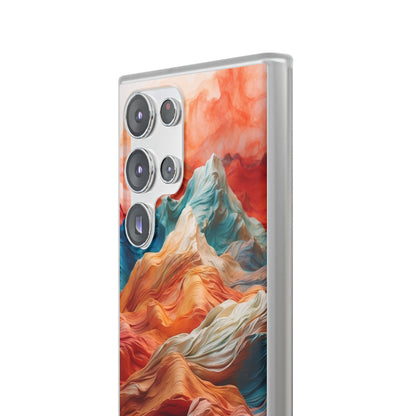 Kangas Peaks Cream Samsung S23 Ultra -pehmeä suojus