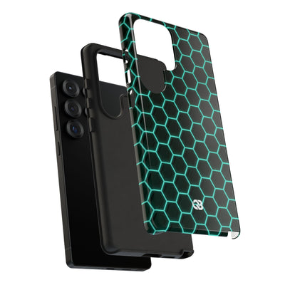 Neon Hex Spectrum · Tough Phone Case for Samsung · Teal