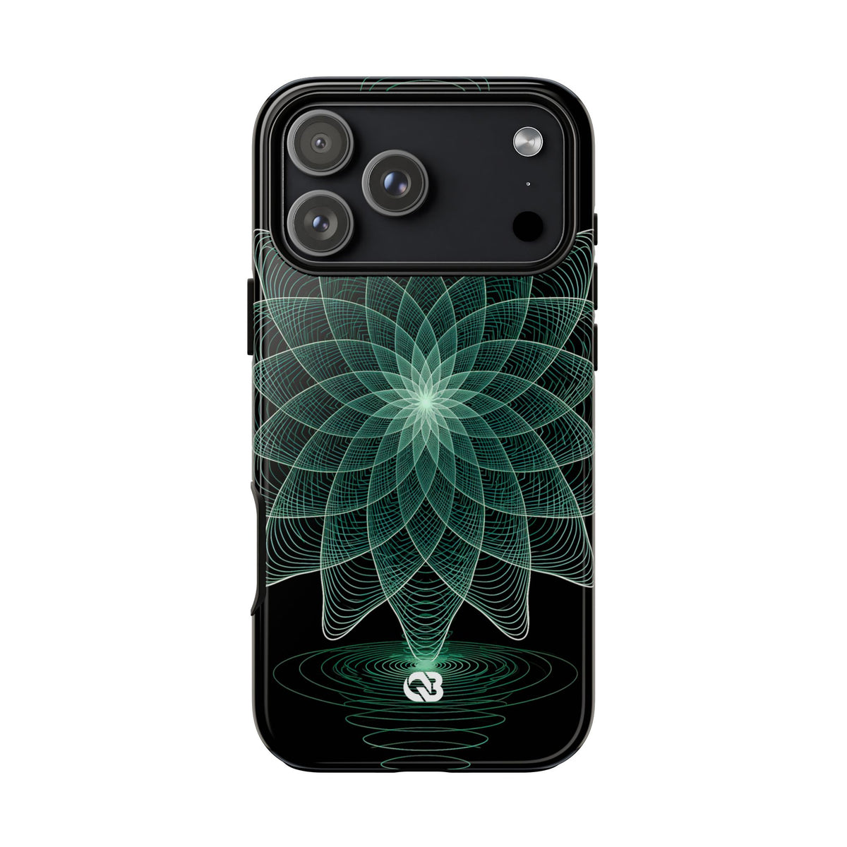 Verdant Harmonic Bloom · Tough Phone Case for iPhone · Black