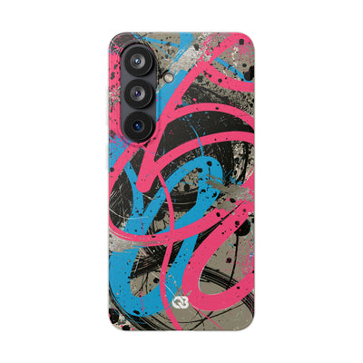 Cyber Splatter Flow · Lite Phone Case for Samsung · Pink