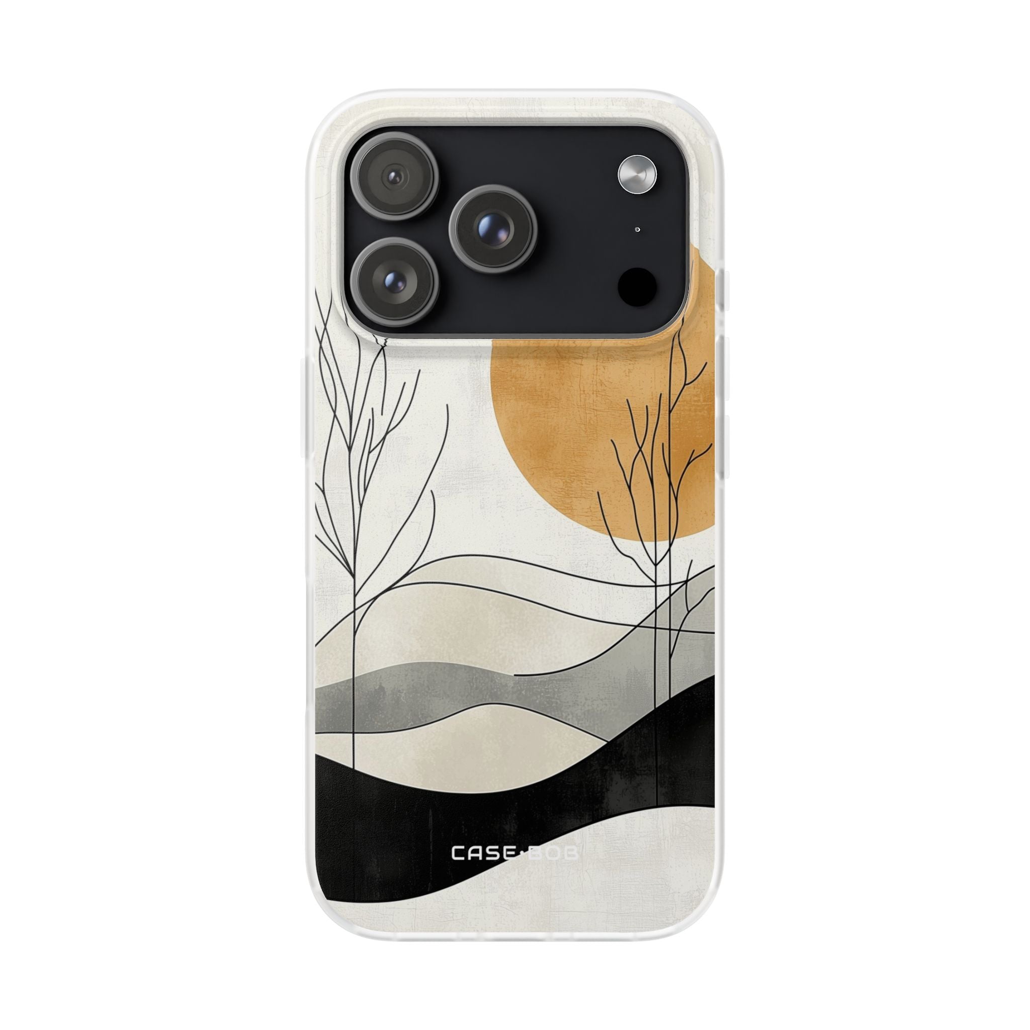 Orange Halo iPhone 17 Pro Case - Soft - CASE•BOB