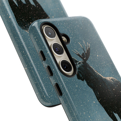 Nordic Boreal Moose · Tough Phone Case for Samsung · Blue