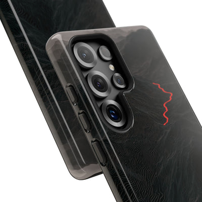 Crimson Ridge Pass · Tough Phone Case for Samsung · Black