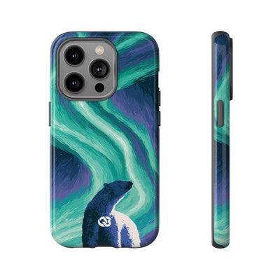 Arctic Aurora Bear · Tough Phone Case for iPhone · Teal