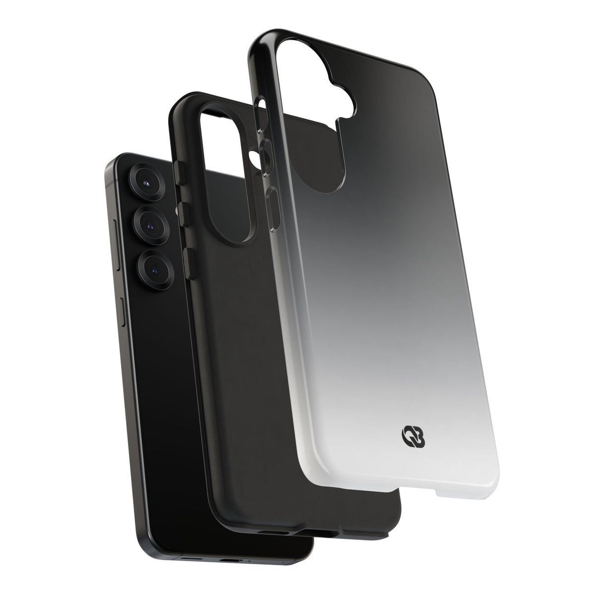 Noir Ombre Fade · Tough Phone Case for Samsung · Black