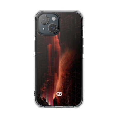 Luminous Monolith · Clear Impact Magnetic Phone Case for iPhone · Black
