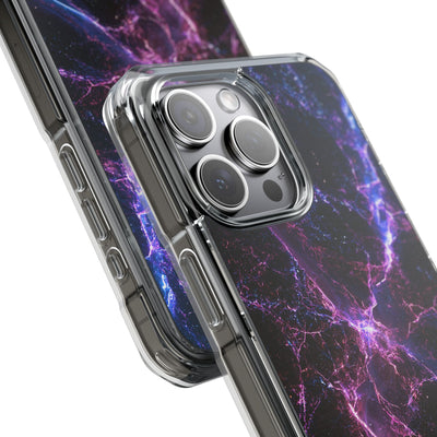 Neural Singularity · Clear Impact Magnetic Phone Case for iPhone · Black