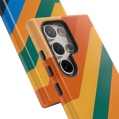 Retro Ridge Lines · Tough Phone Case for Samsung