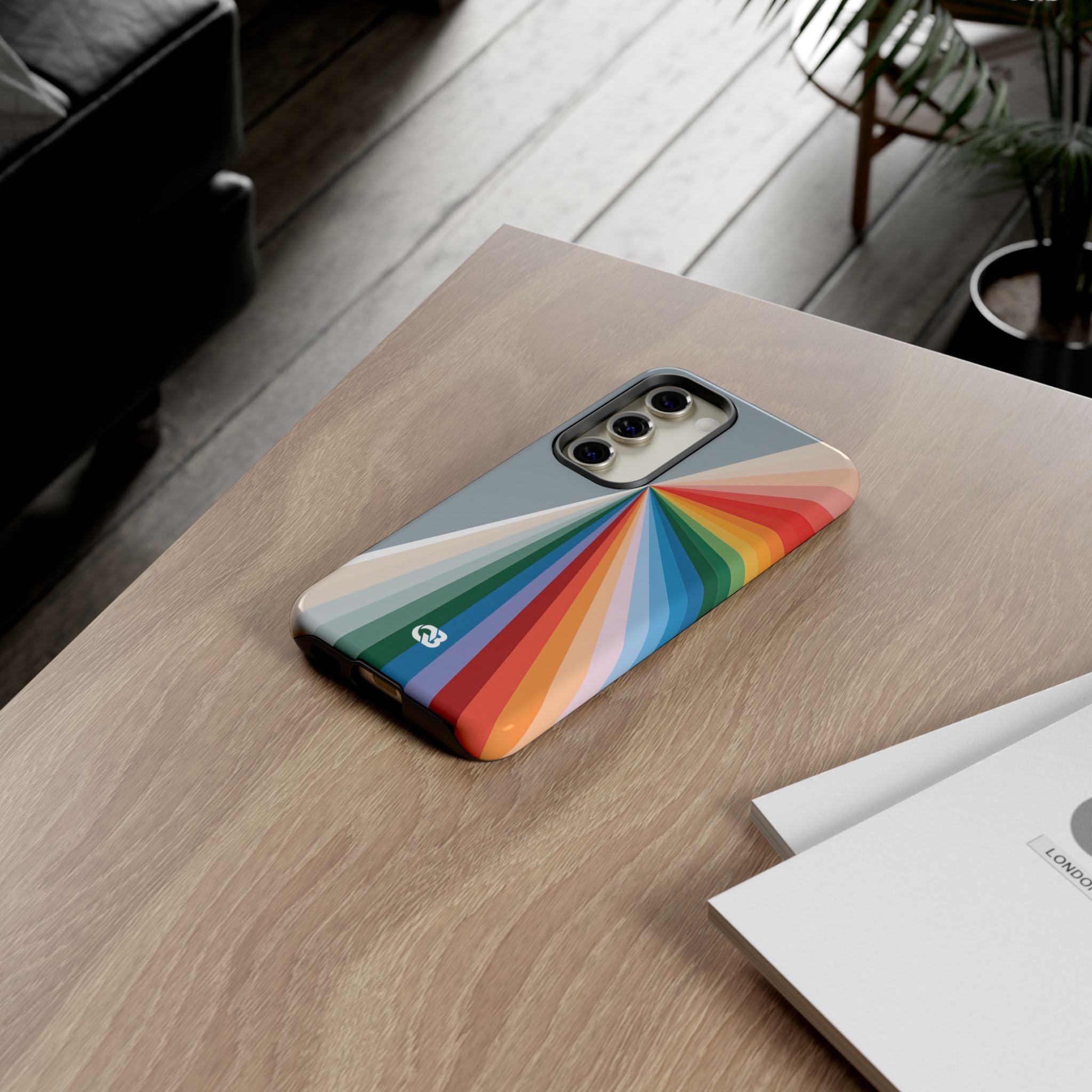 Grey Tough Phone Case for Samsung - Slate Prism Burst