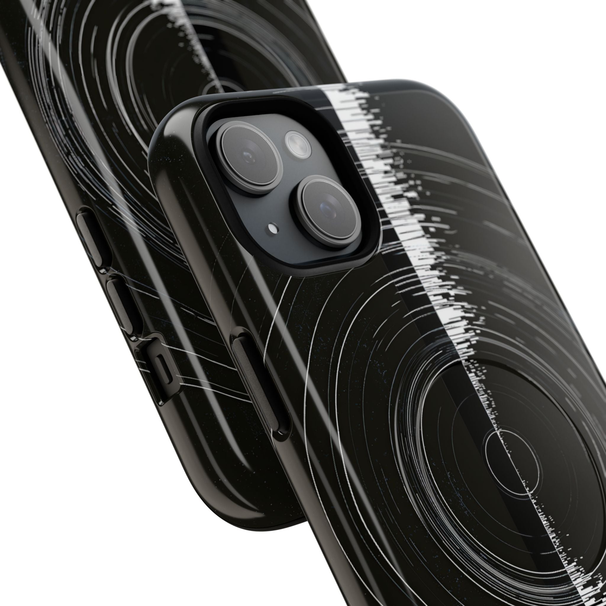 Black Tough 2.0 Magsafe Phone Case for iPhone - Obsidian Orbital Signal