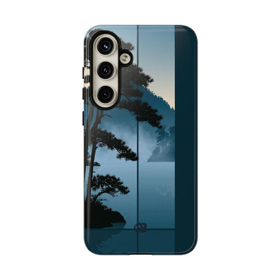 Blue Tough Phone Case for Samsung - Kyoto Mist Pine