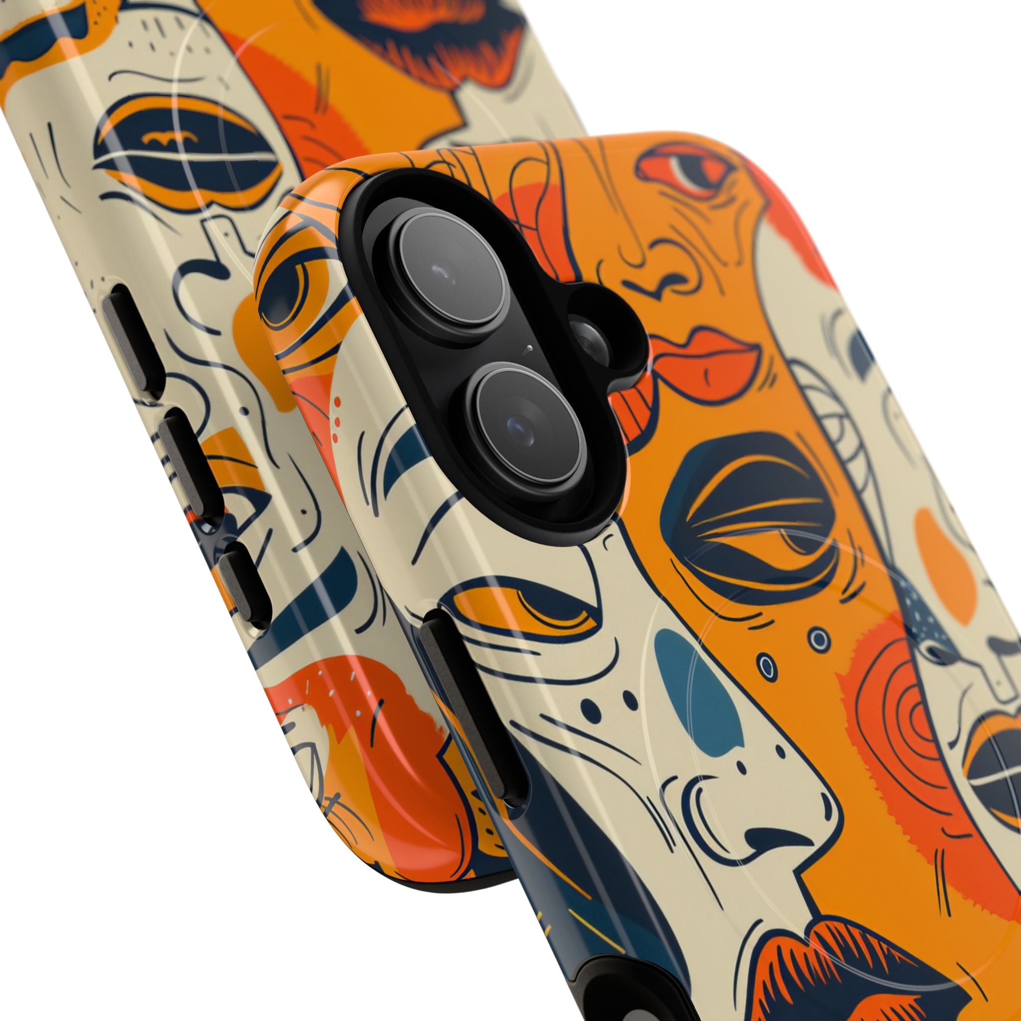 Tangled Faces Sunset iPhone 17 Case - Tough+ - CASE•BOB