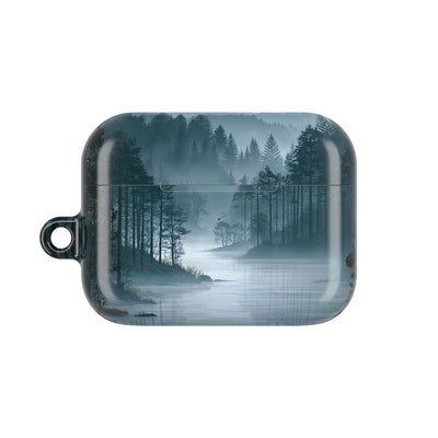 Silent Nordic Fjord · Hard Case for AirPods & AirPods Pro · Blue