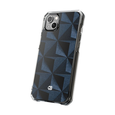Blue Impact MagSafe Phone Case for iPhone - Indigo Basalt Facets