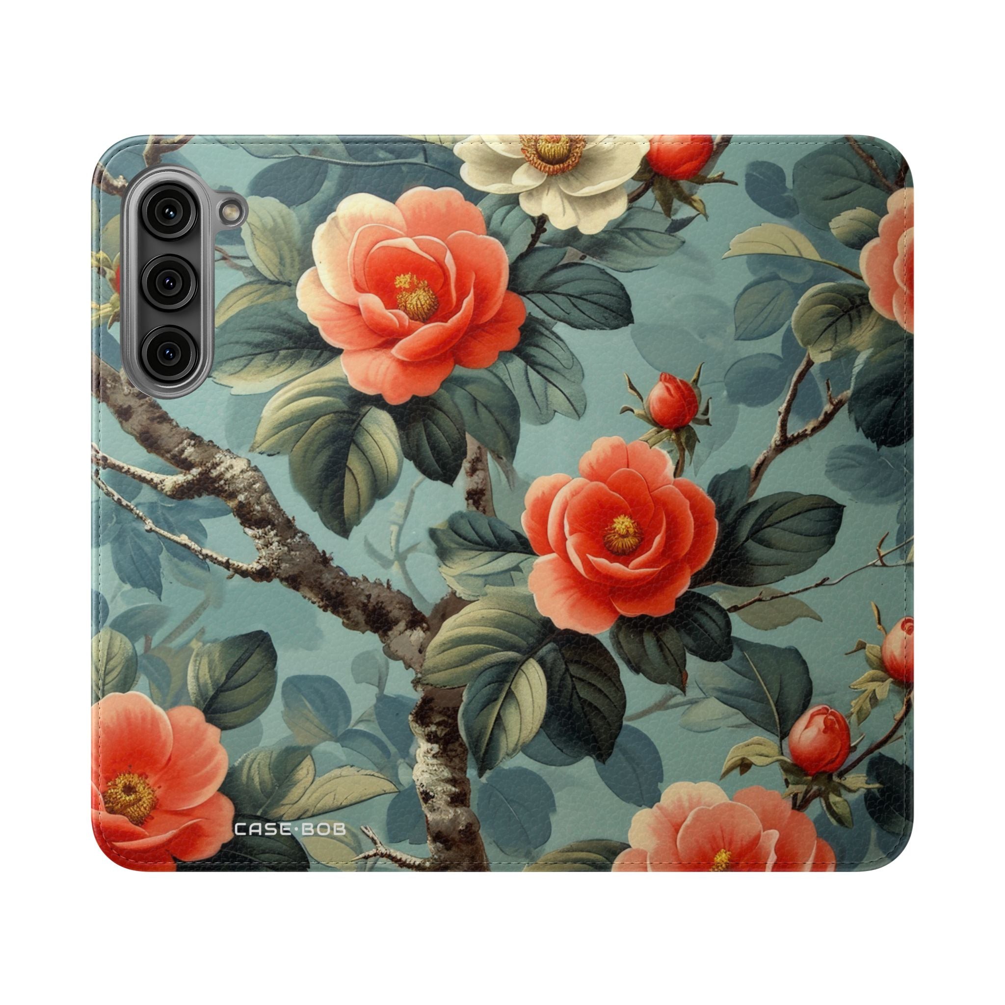 Pink Camellia - Samsung S23+ Case - Wallet