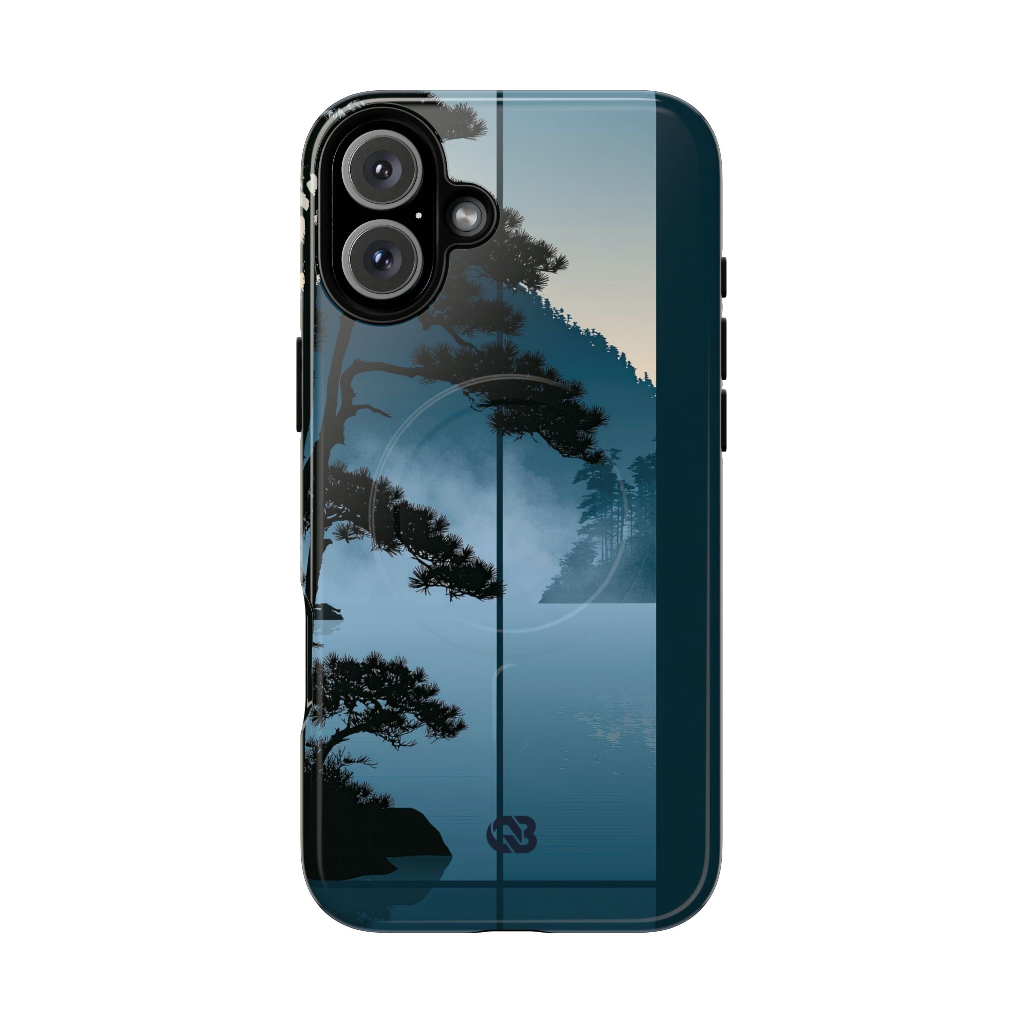 Blue Tough 2.0 Magsafe Phone Case for iPhone - Kyoto Mist Pine