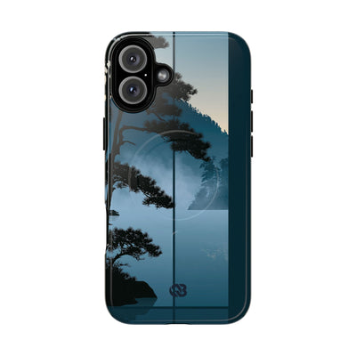 Blue Tough 2.0 Magsafe Phone Case for iPhone - Kyoto Mist Pine