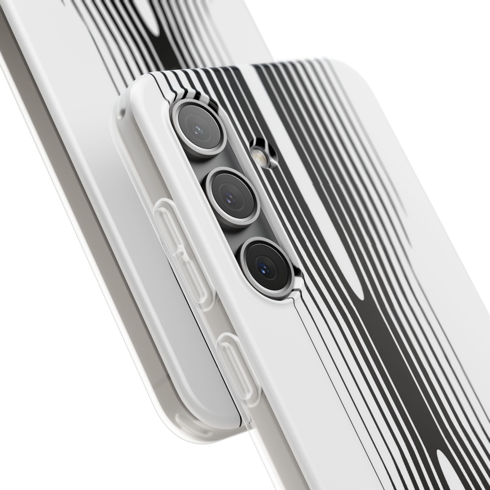 White Lite Phone Case for Samsung - Kinetic Mono Distortion