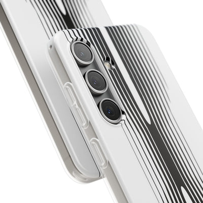 White Lite Phone Case for Samsung - Kinetic Mono Distortion