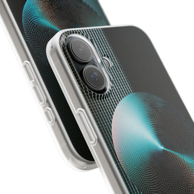 Blue Lite Phone Case for iPhone - Cyan Vector Sphere
