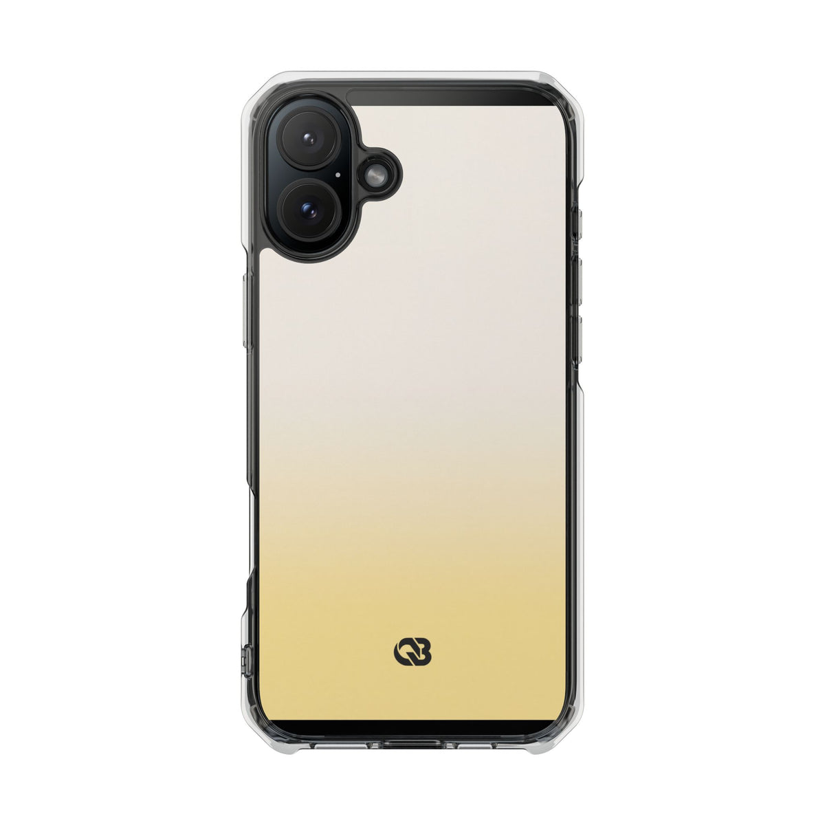 Solar Cream Ombre · Clear Impact Magnetic Phone Case for iPhone · Yellow