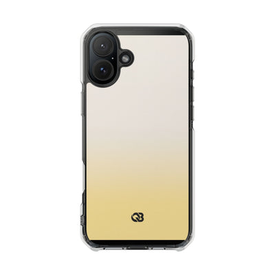 Solar Cream Ombre · Clear Impact Magnetic Phone Case for iPhone · Yellow