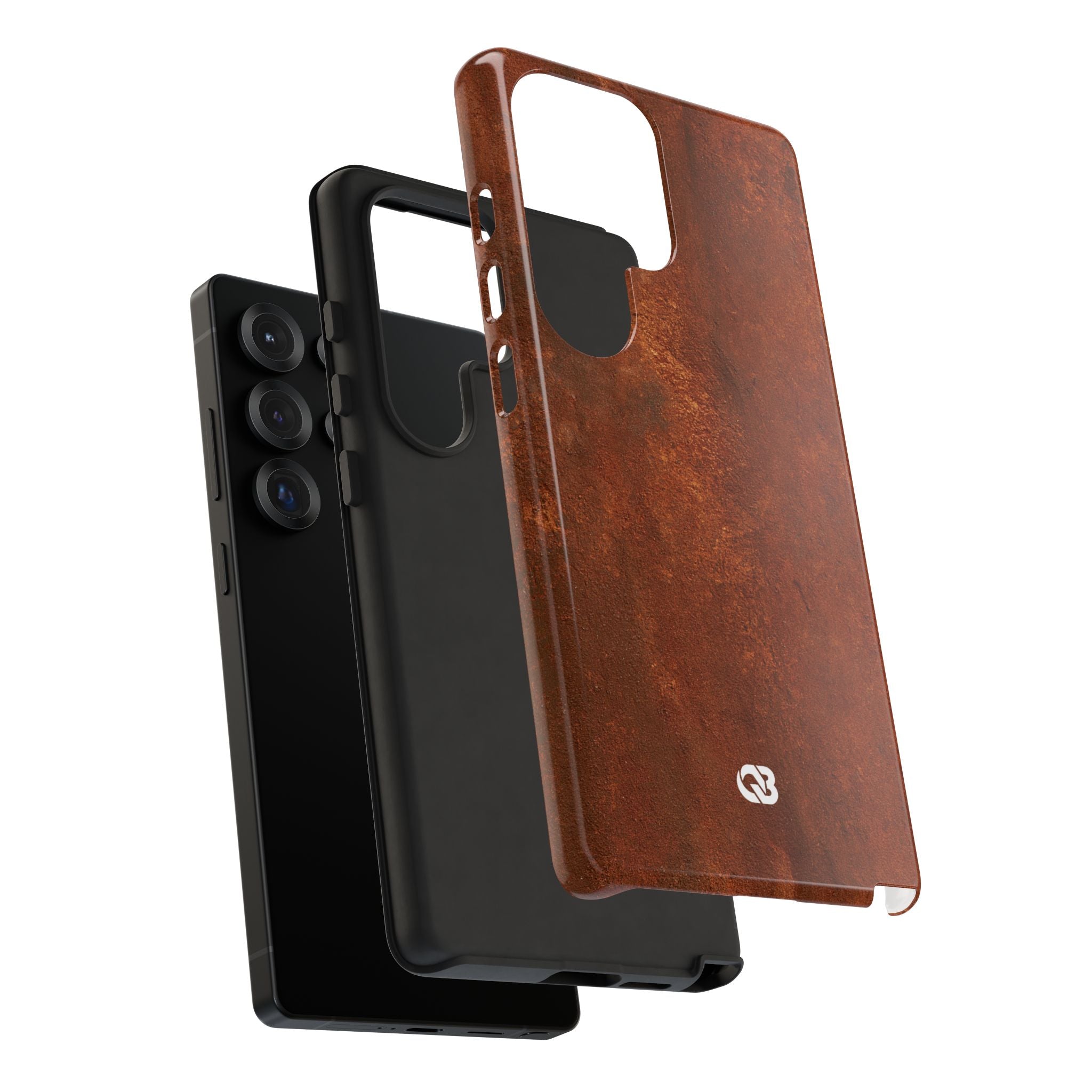 Orange Tough Phone Case for Samsung - Oxidized Iron Crust