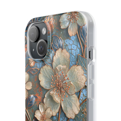Gilded Blossom Reverie · Lite Phone Case for iPhone ·  Teal